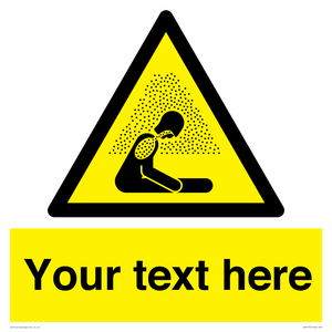 Custom warning asphyxiating atmosphere